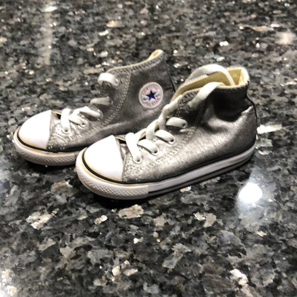 silver converse high tops toddler